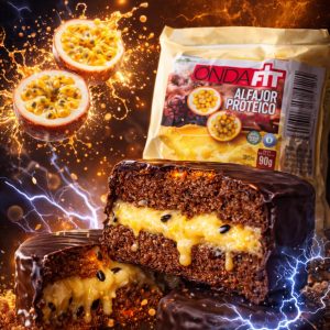ALFAJOR PROTEICO RELLENO DE MARACUYA