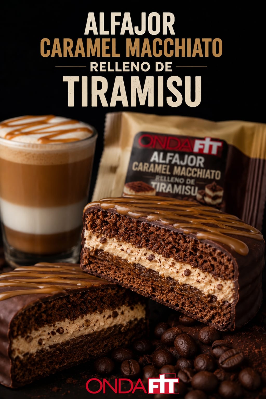 ALFAJOR PROTEICO CARAMEL MACCHIATO DOLCE