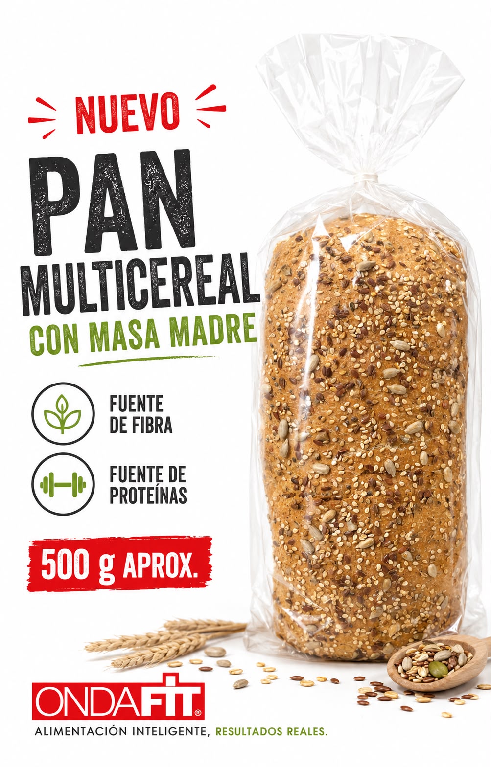 PAN MULTICEREAL CON MASA MADRE